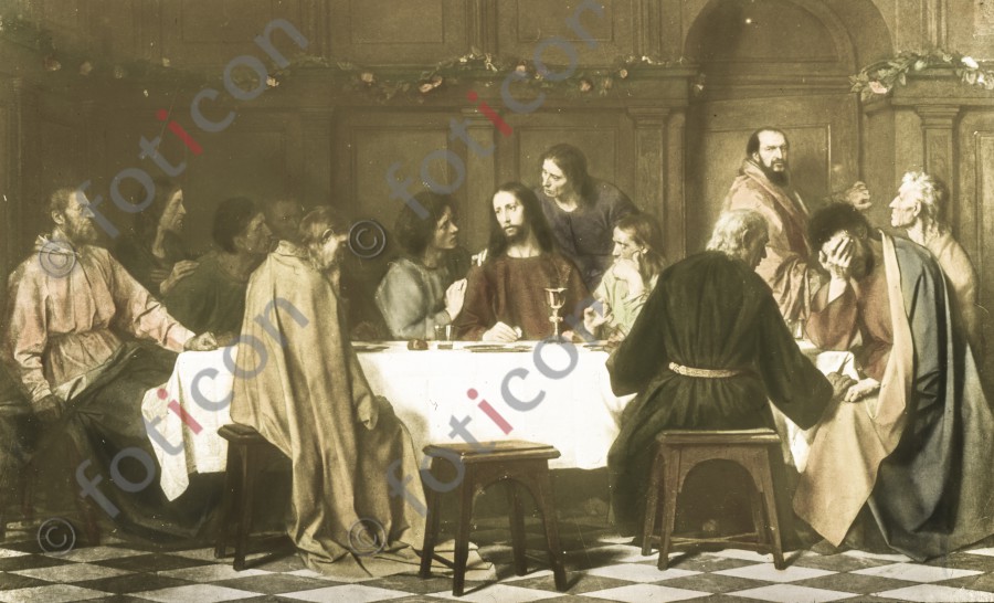Das letzte Abendmahl | The Last Supper - Foto simon-134-039.jpg | foticon.de - Bilddatenbank für Motive aus Geschichte und Kultur